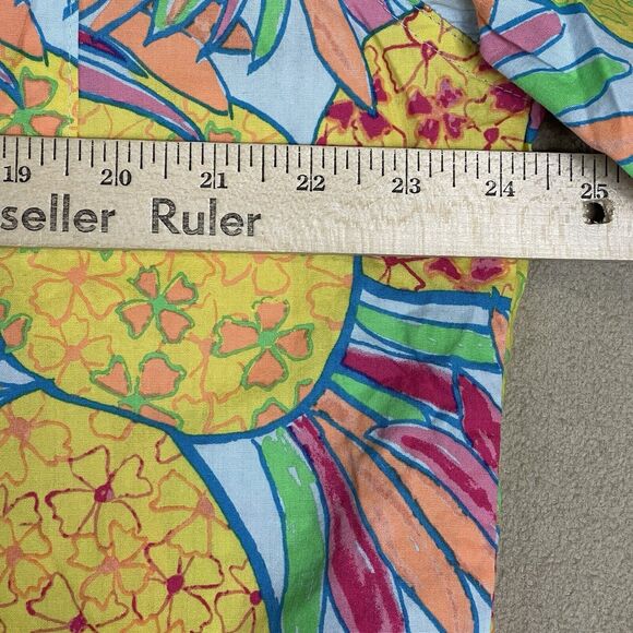 Chubbies Shirt Mens XL Multicolor The Nutter Hawaiian Pineapple Relaxed Fit‎ - Picture 4 of 9